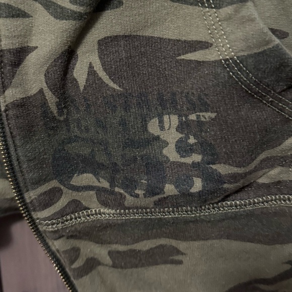 Levi's Olive Green Camo Hooded Zip Jacket - Picture 4 of 5